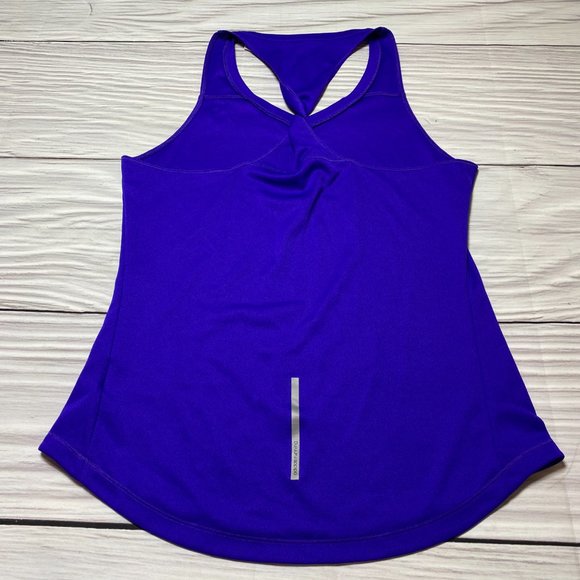 Adidas Blue Twist Back Athletic Racerback Tank Top - Picture 12 of 16